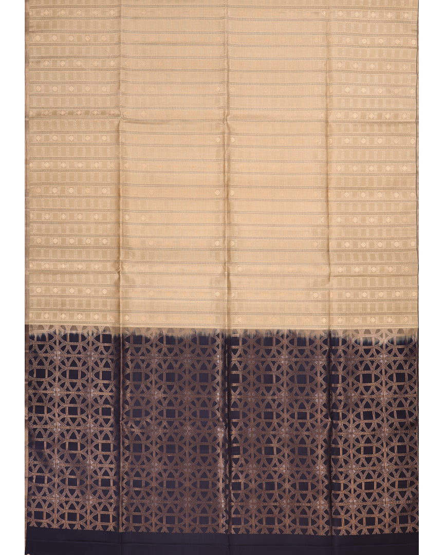 Beige Soft Silk Saree
