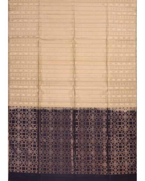 Beige Soft Silk Saree