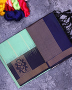 Mint Green Soft Silk Saree