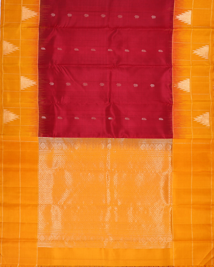 Temple Border Soft Silk Saree