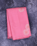 Borderless Pink Handloom Silk Saree