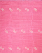 Borderless Pink Handloom Silk Saree