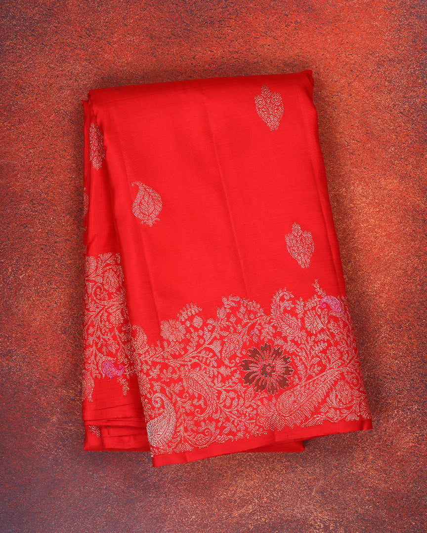Meenakari Kanjivaram Handloom Silk Saree