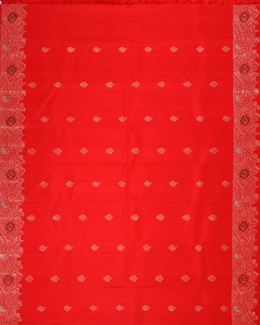Meenakari Kanjivaram Handloom Silk Saree