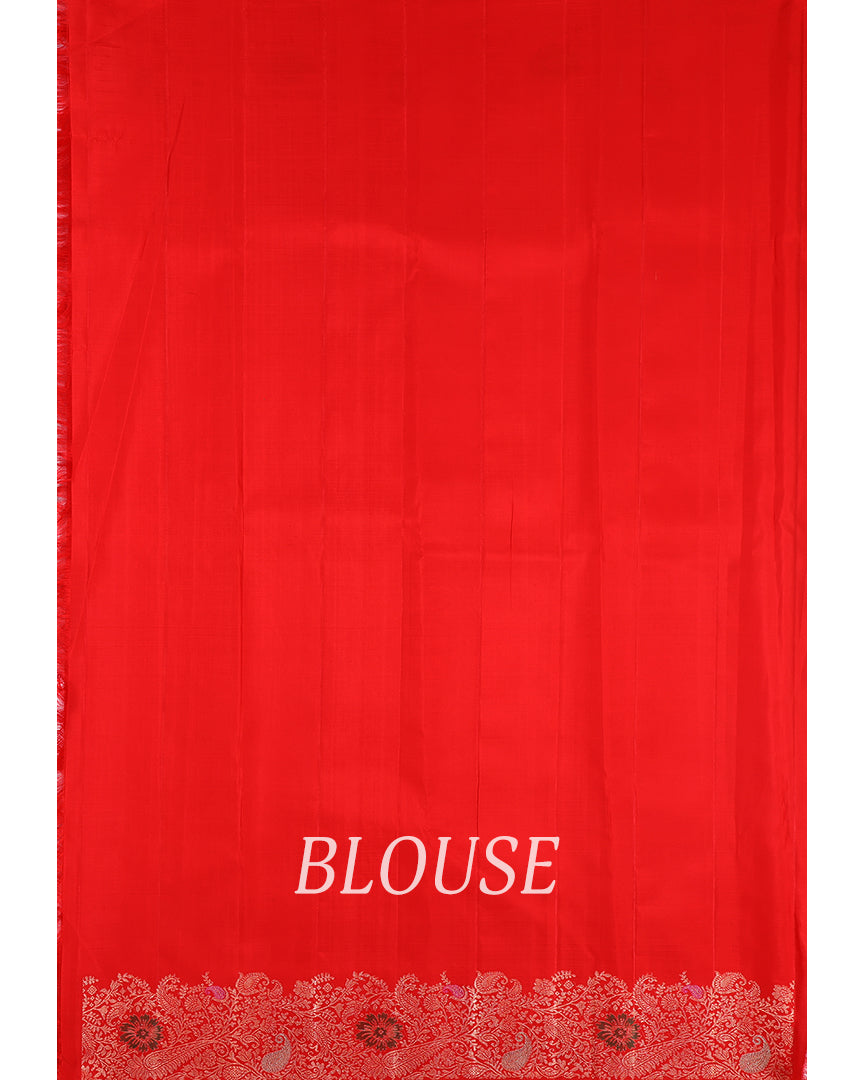 Meenakari Kanjivaram Handloom Silk Saree