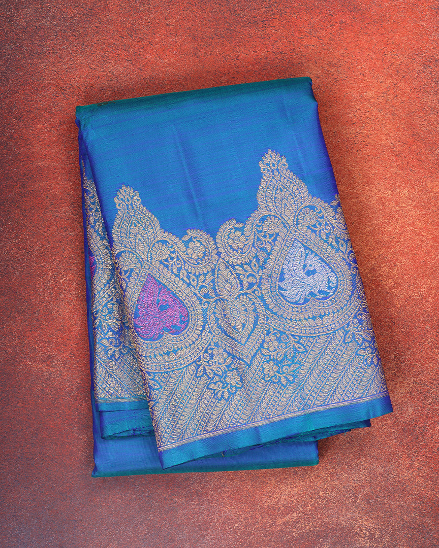 Meenakari Kanjivaram Handloom Silk Saree