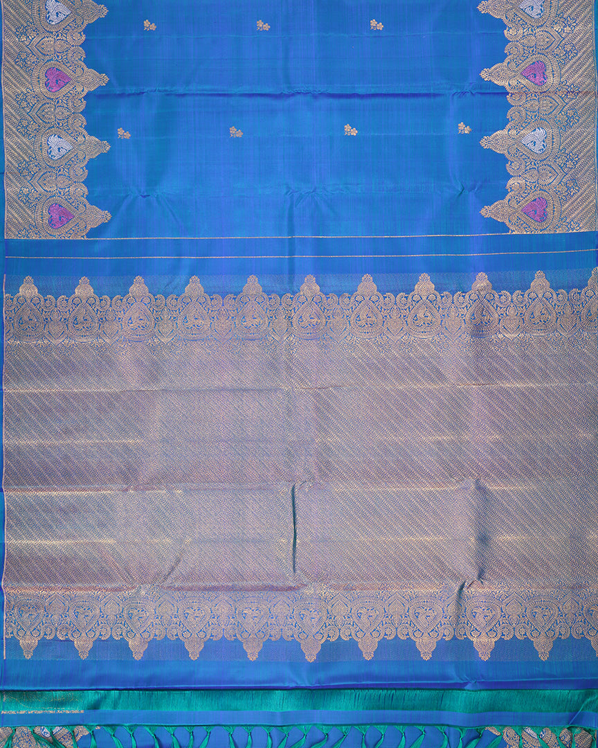 Meenakari Kanjivaram Handloom Silk Saree