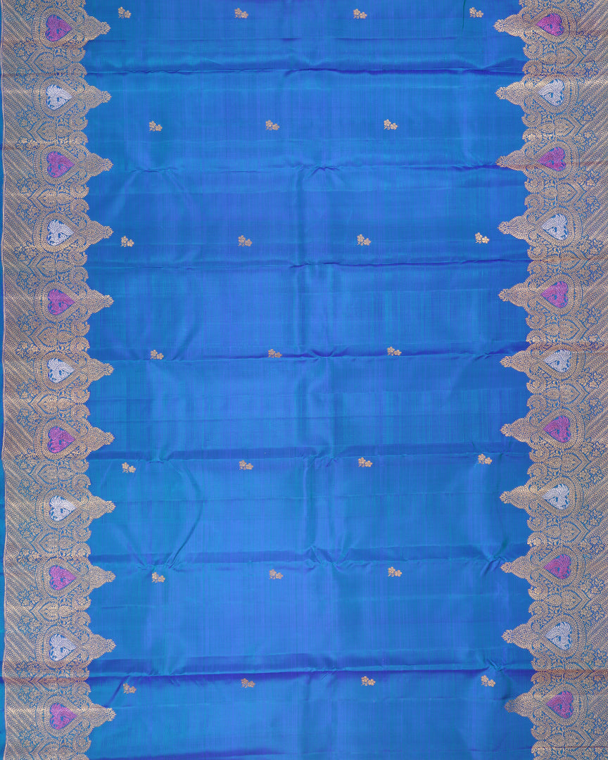 Meenakari Kanjivaram Handloom Silk Saree