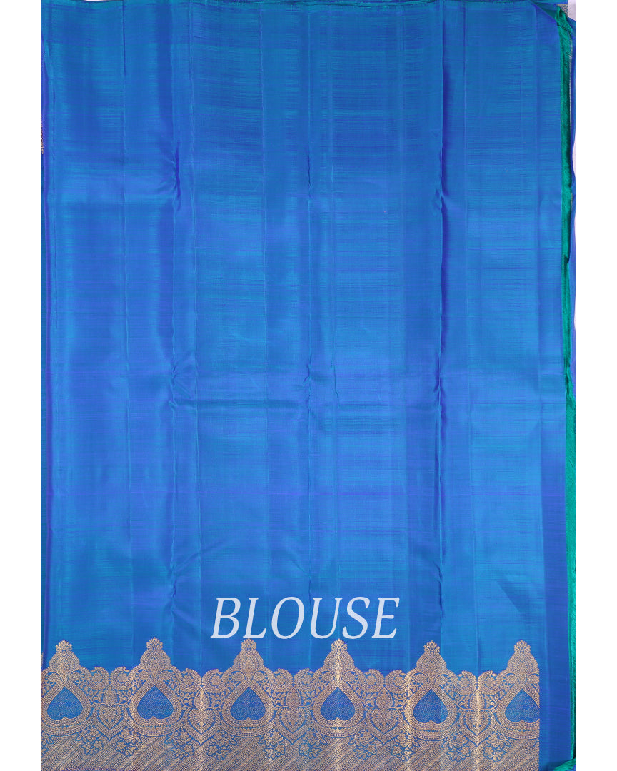 Meenakari Kanjivaram Handloom Silk Saree