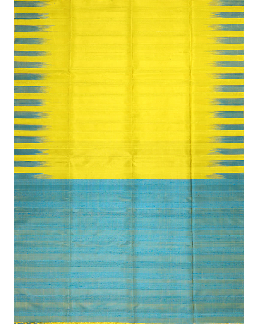 Yellow Handloom Soft Silk Saree