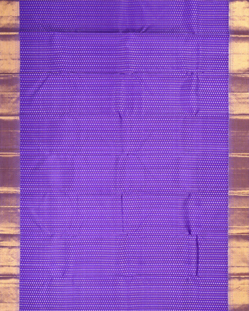 Purple Handloom Silk Saree