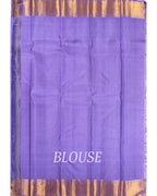 Purple Handloom Silk Saree