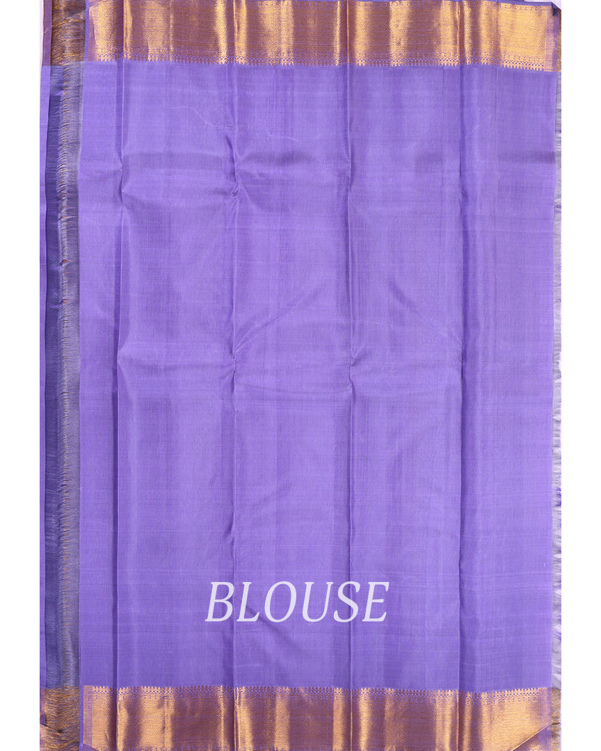 Purple Handloom Silk Saree