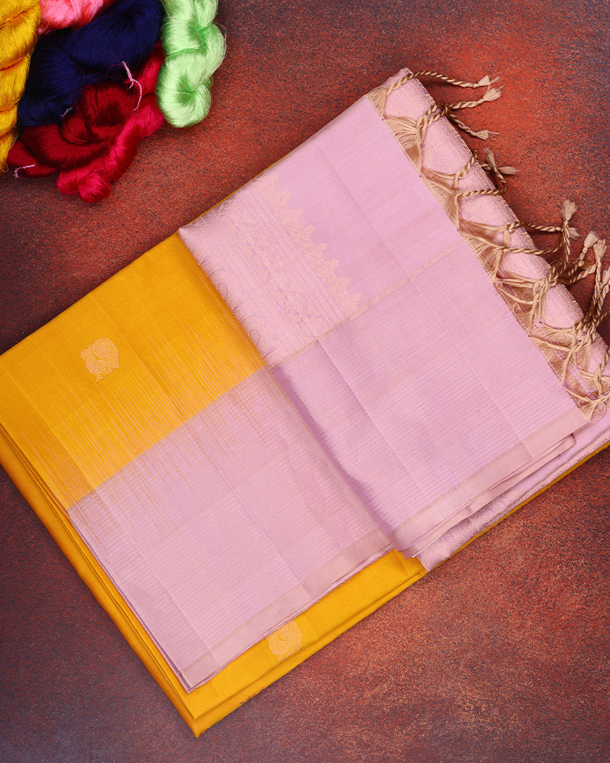 Yellow Soft Silk Saree