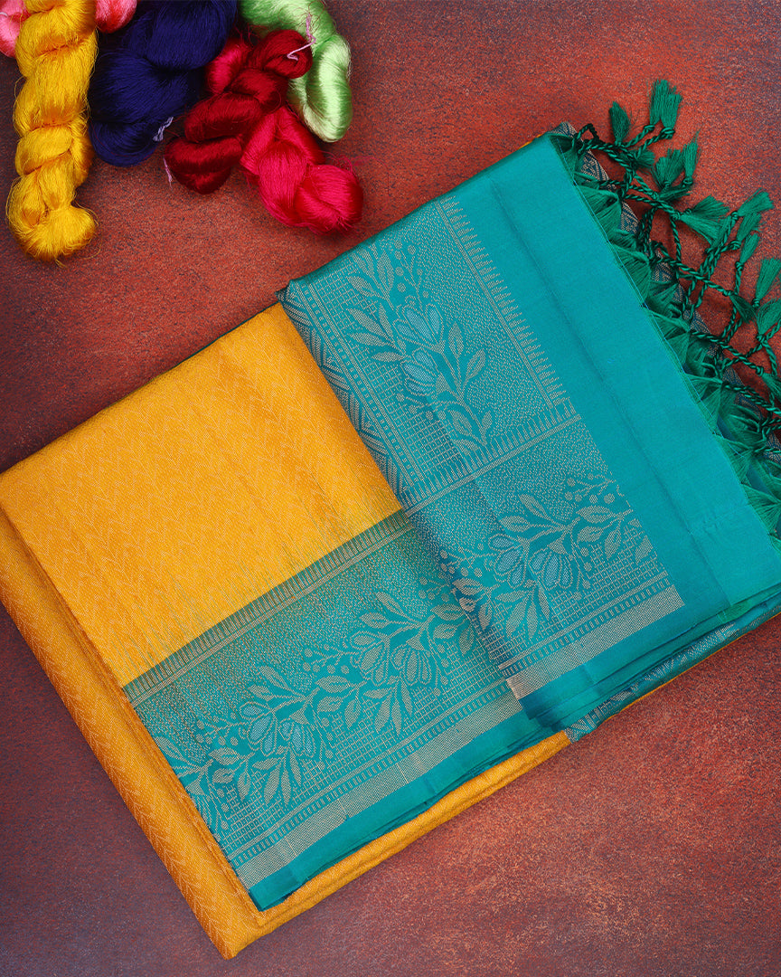 Yellow Soft Silk Saree
