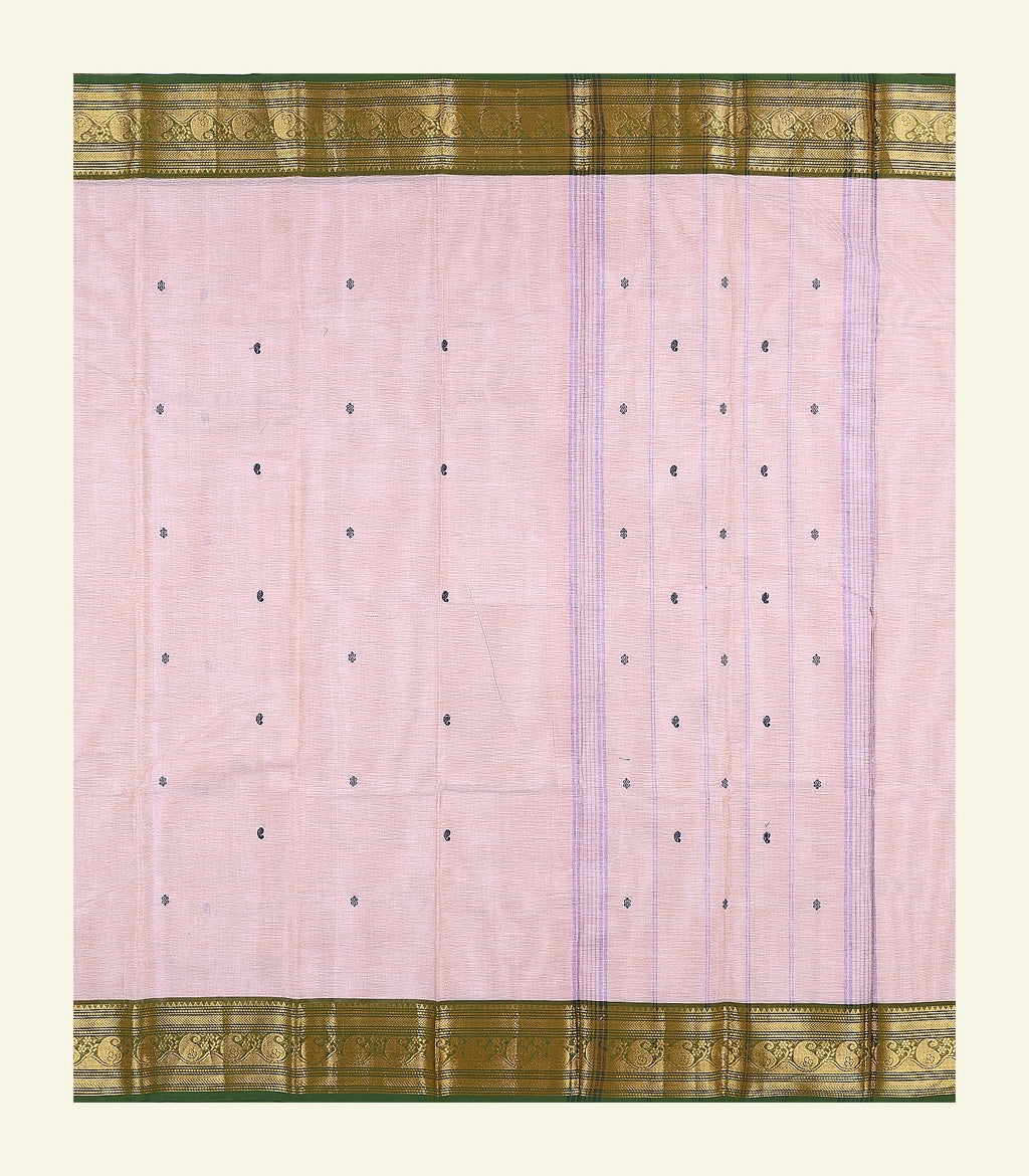 Beige Cotton Saree