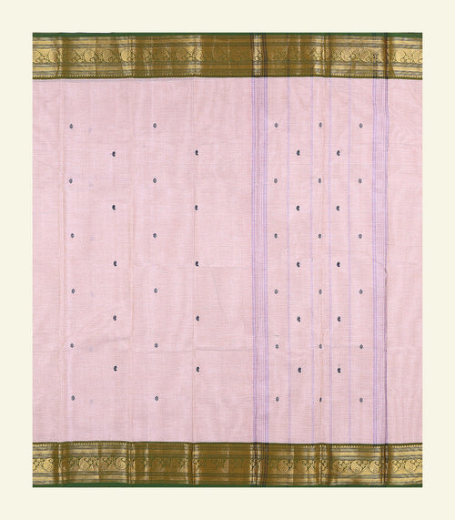 Beige Cotton Saree