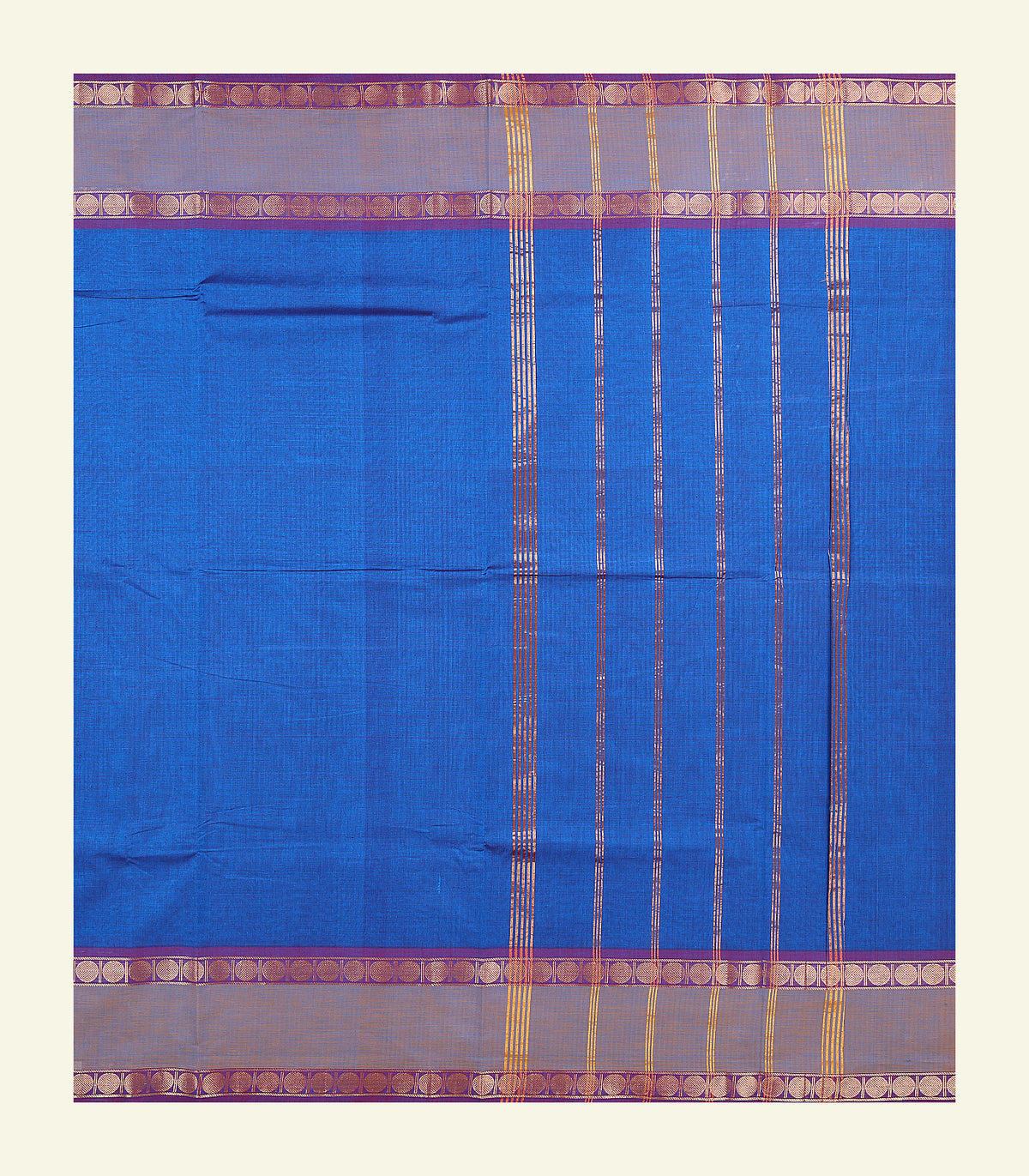Blue Cotton Saree