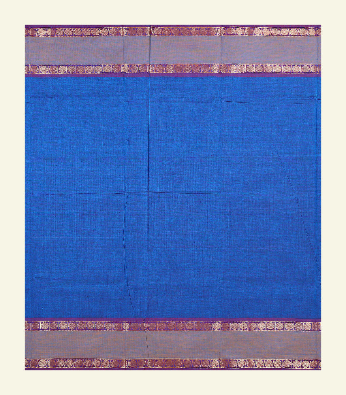 Blue Cotton Saree