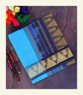 Blue Reku Silk Cotton Saree