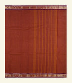 Brown Cotton Saree