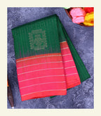 Dark Green Silk Saree