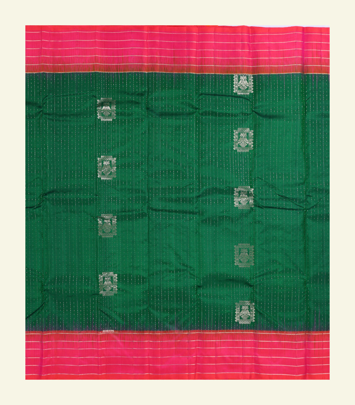 Dark Green Silk Saree