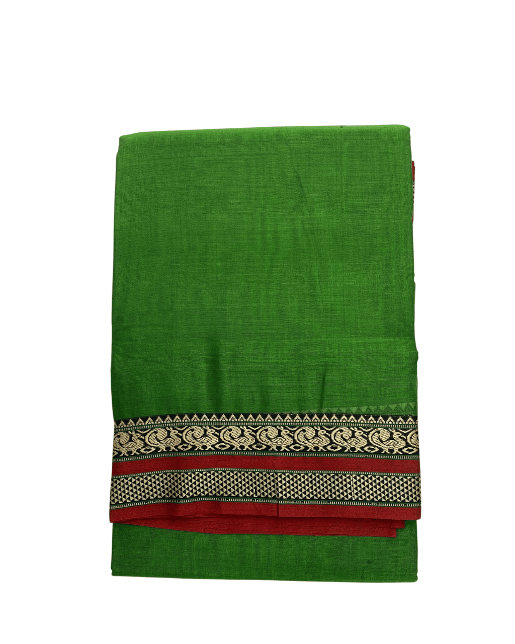 Green Cotton Saree