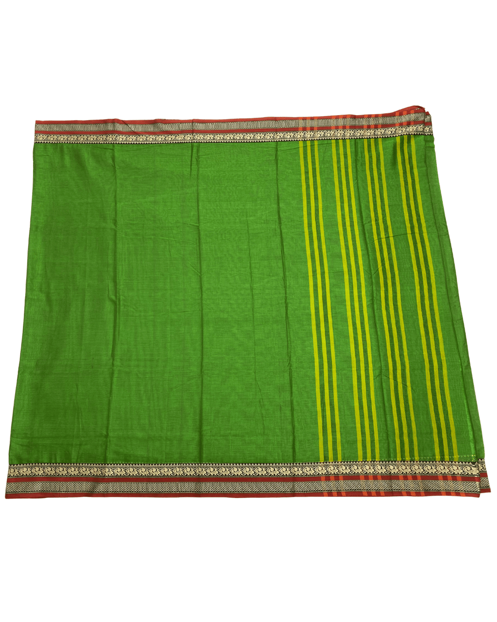 Green Cotton Saree