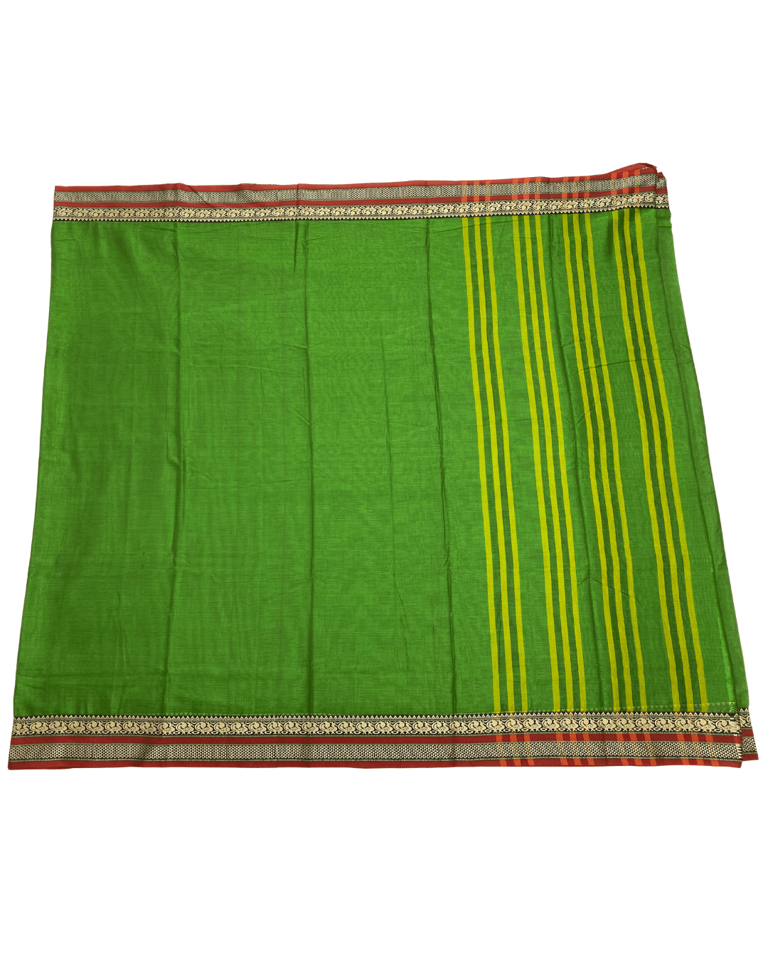 Green Cotton Saree
