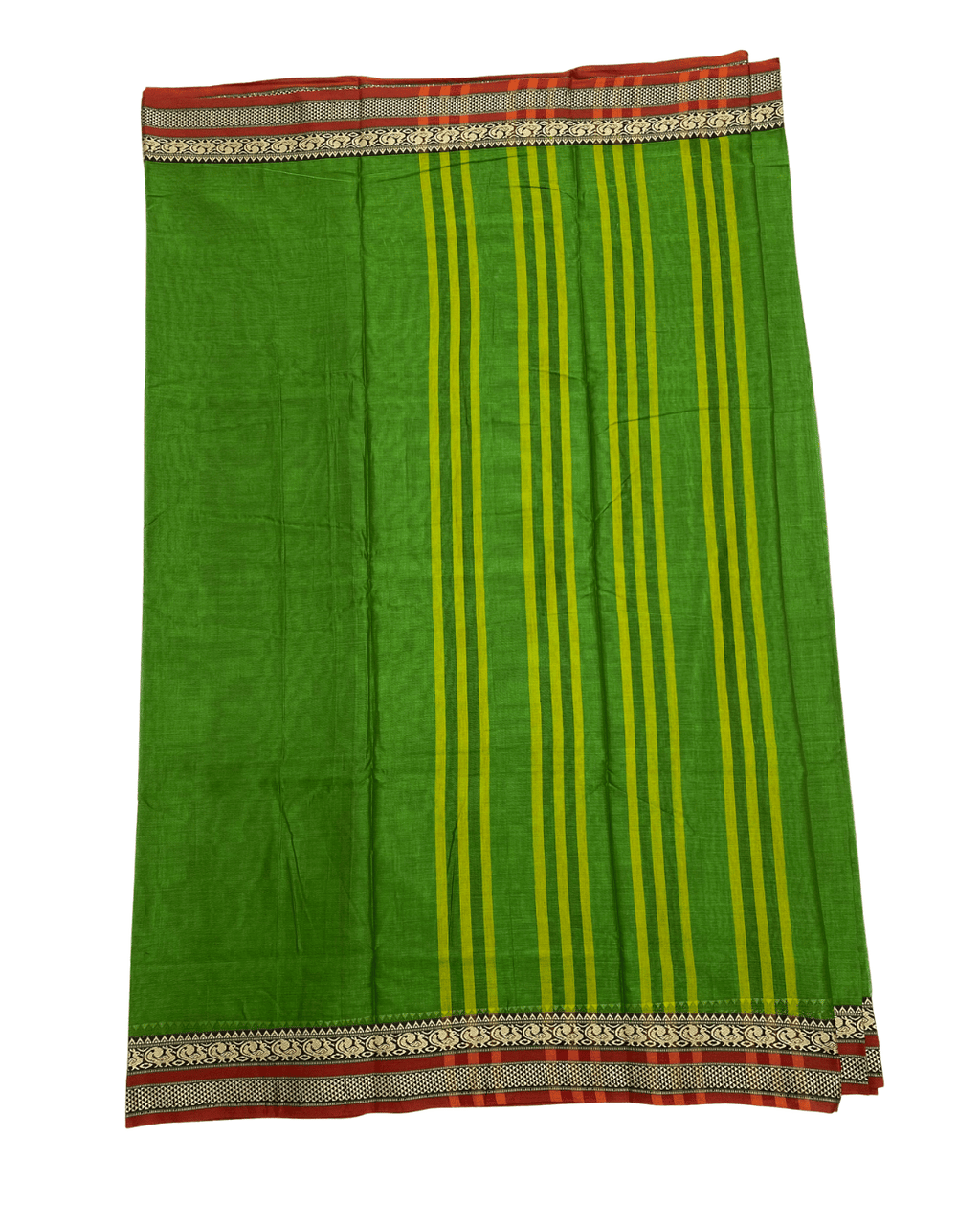Green Cotton Saree