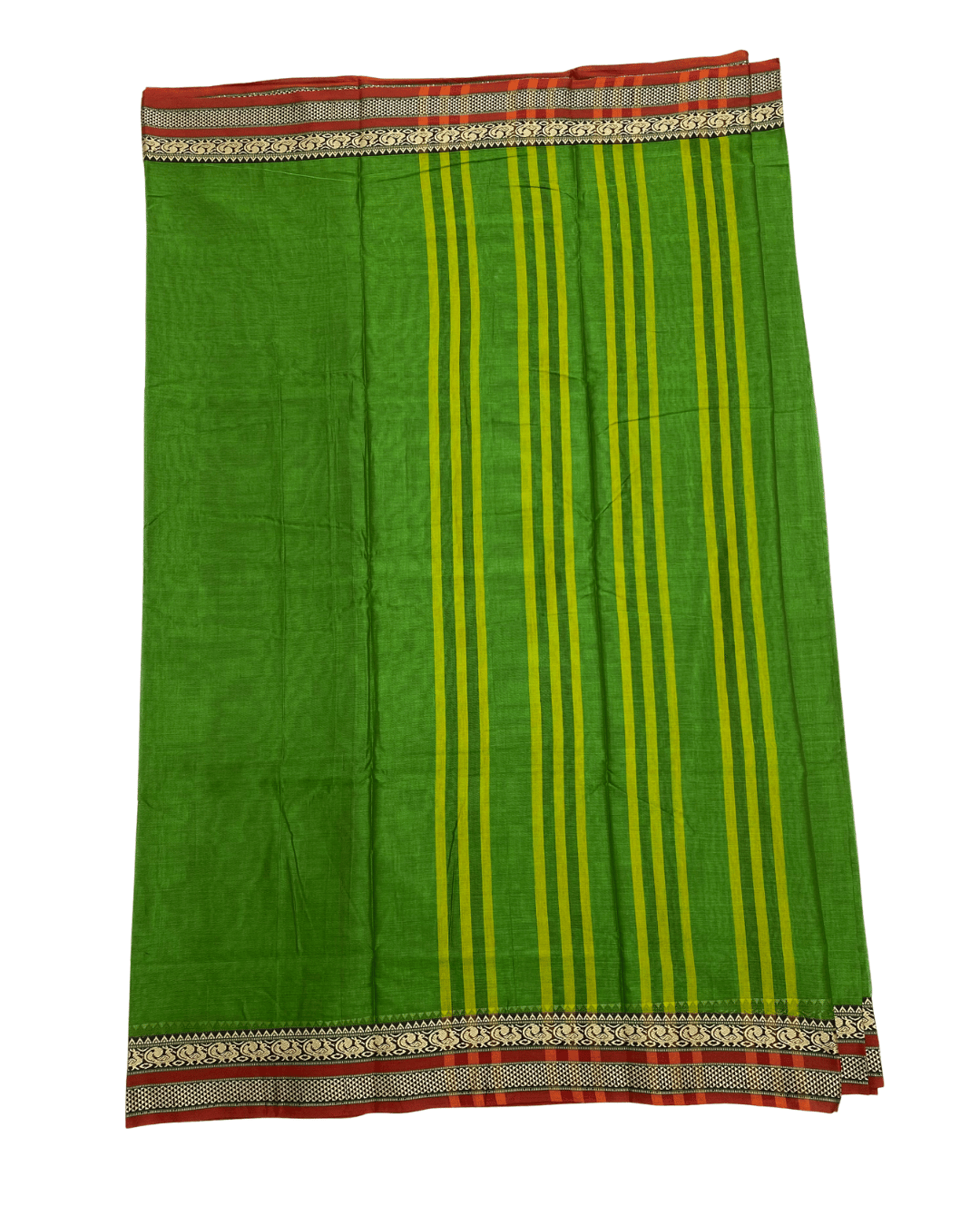 Green Cotton Saree