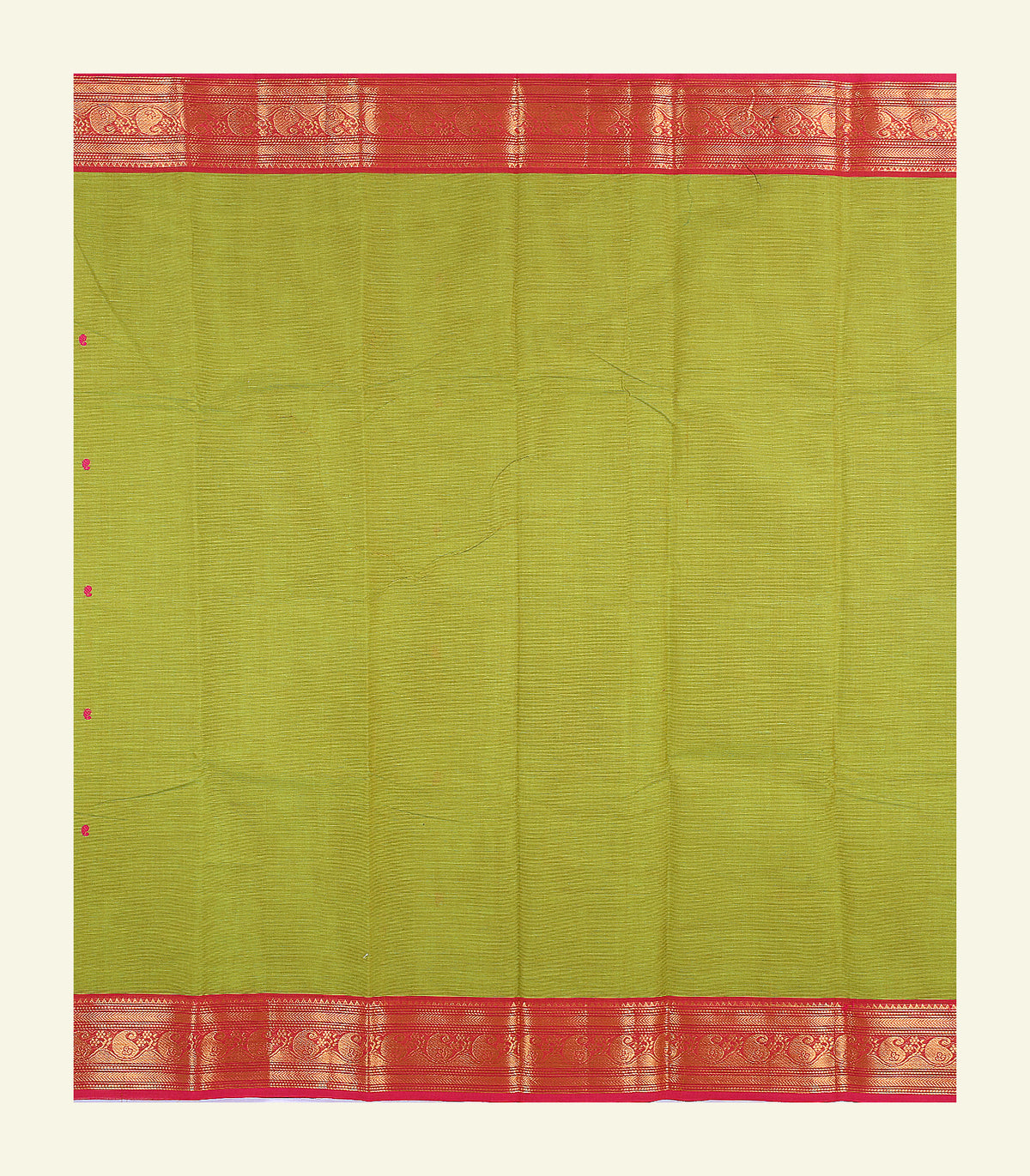 Green Cotton Saree