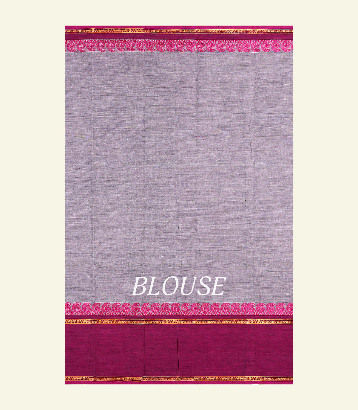 Grey Cotton Saree