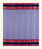 Grey Plain Cotton Saree