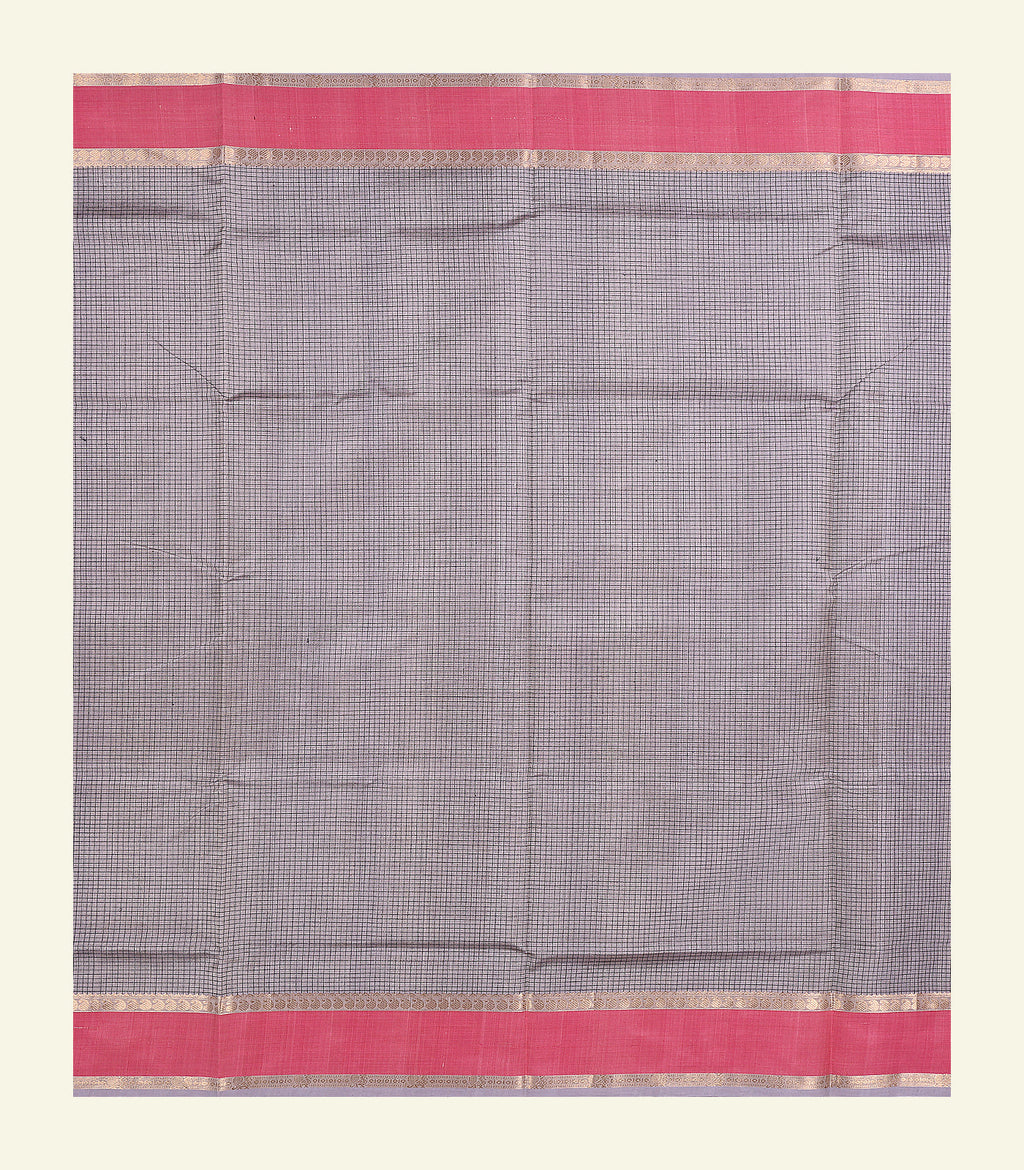 Grey Silk Cotton Saree