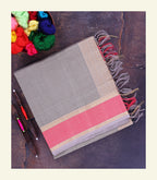 Grey Silk Cotton Saree