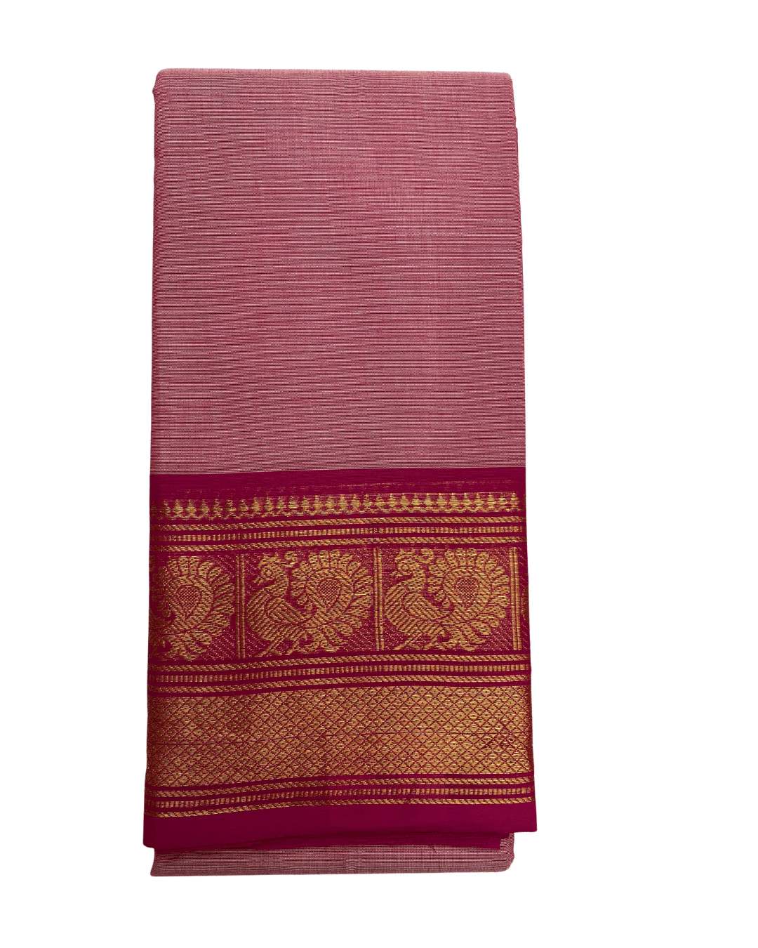 Pink Cotton Saree