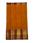 Orange Cotton Saree