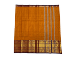 Orange Cotton Saree