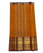 Orange Cotton Saree