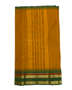 Mustard Yellow Cotton Saree