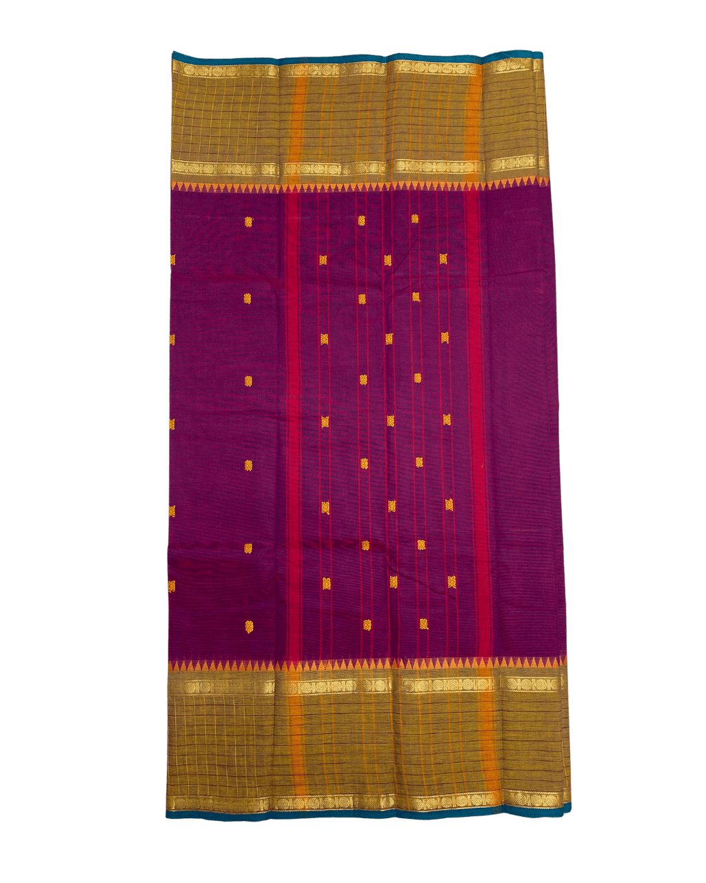 Purple Cotton Saree
