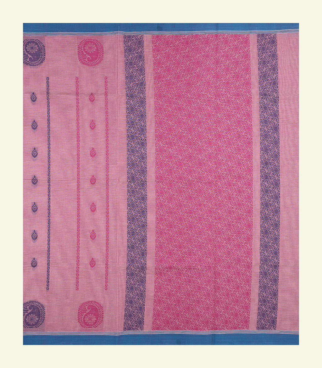 Light Pink Cotton Saree