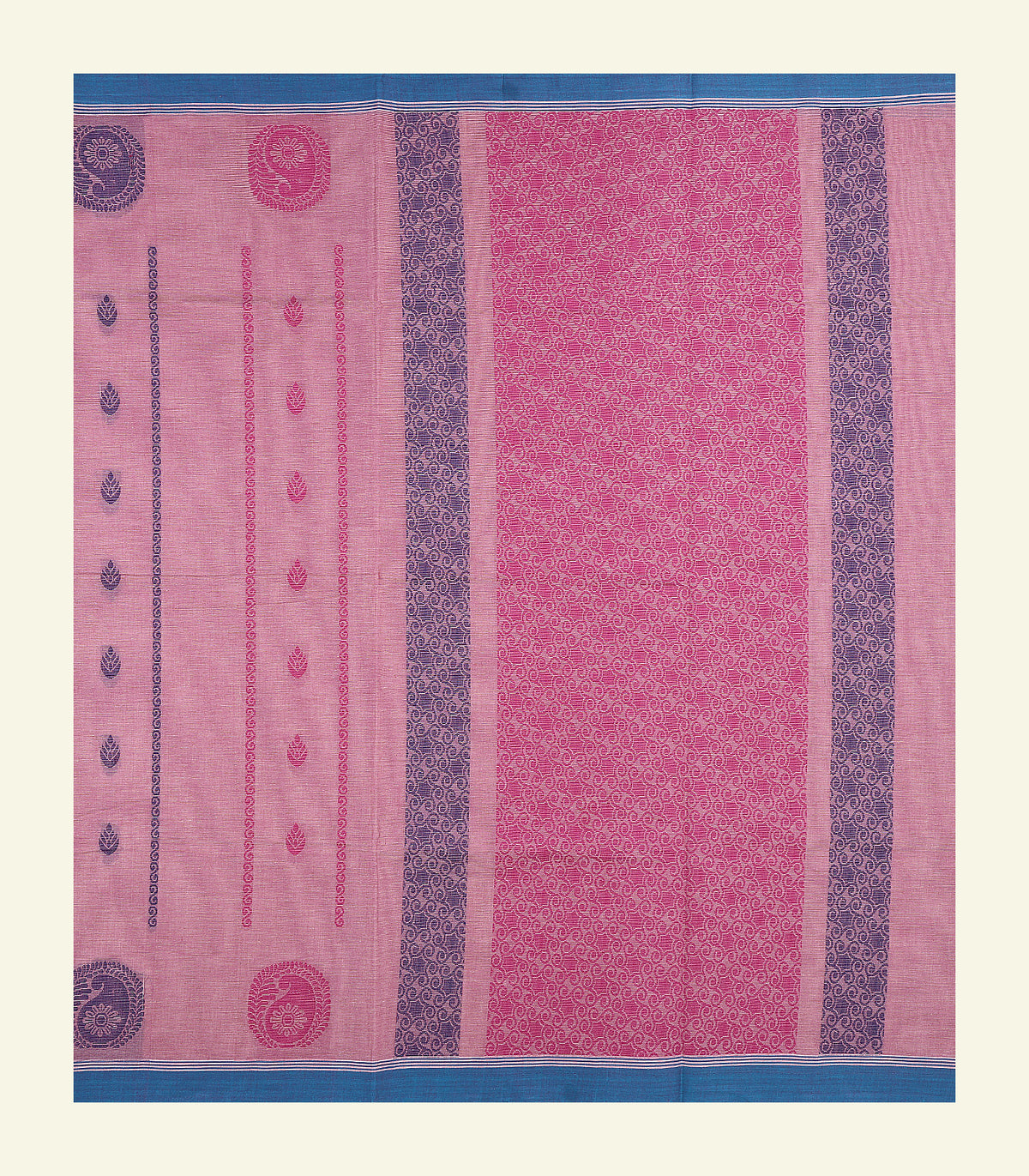 Light Pink Cotton Saree