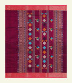 Maroon Silk Cotton Saree