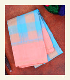 Multicolour Checkered Silk Saree