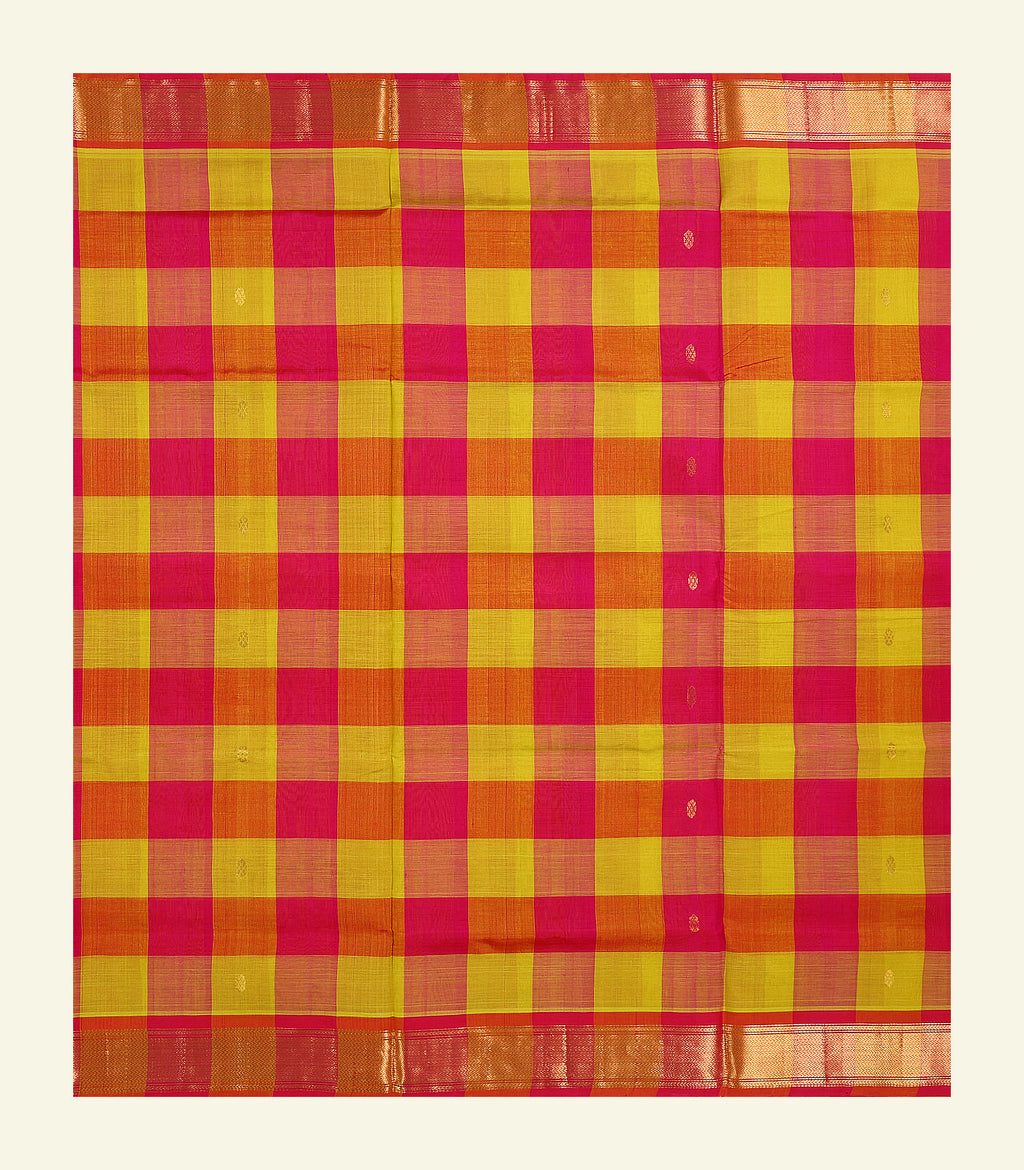 Multicolour Silk Cotton Saree