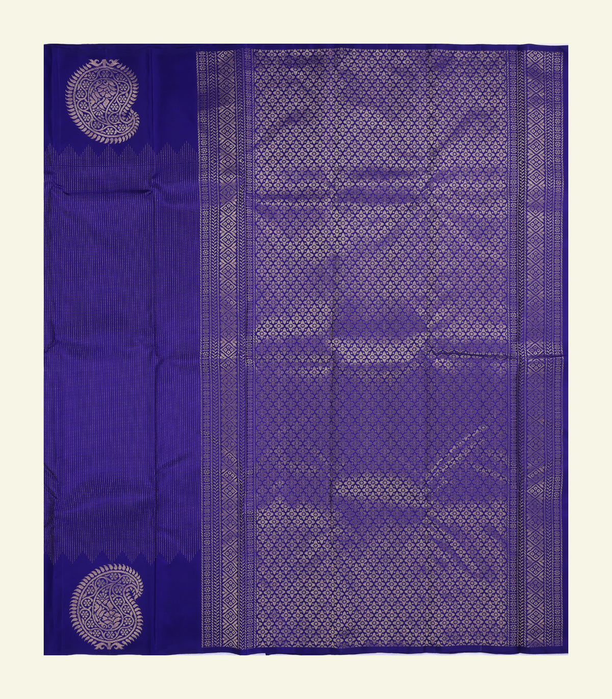 Navy Blue Silk Saree