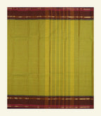 Olive Green Cotton Saree